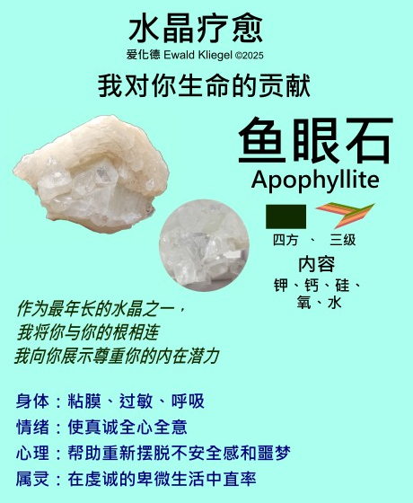 鱼眼石 apophyllite