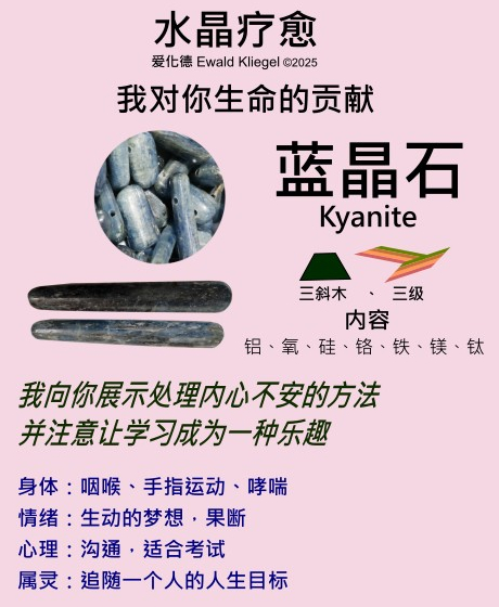 蓝晶石 kyanite/ disthen