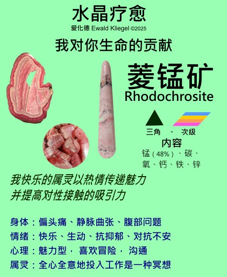菱锰矿 rhodochrosite